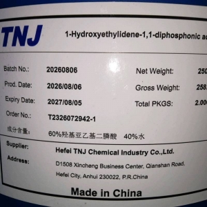 HEDP 60% aqueous solution & 98% solid crystals (CAS 2809-21-4) suppliers