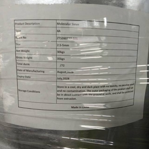 Molecular sieves 4A ;70955-01-0